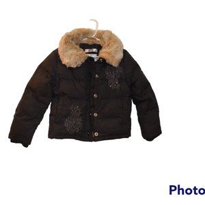 Old Navy Winter FrostFreeCoat Faux Fur Collar Button Fastened Zip/Snaps Front XS